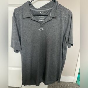 Oakley grey golf polo